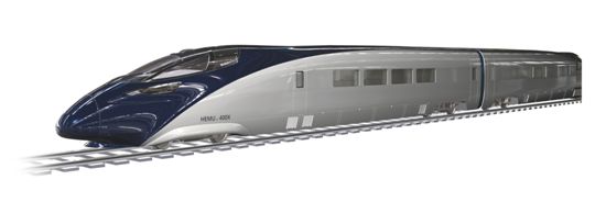 현대로템이 오는 21일부터 24일까지 독일 베를린에서 개최되는 세계 최대 규모의 ‘국제 철도수송기술 박람회(이노트랜스 2010)’에서 공개하는 차세대 한국형 고속전철 ‘HEMU-400X’ 목업

