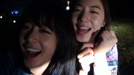 [포토]지연-한빛효영, 즐거운 촬영 '싱글벙글'