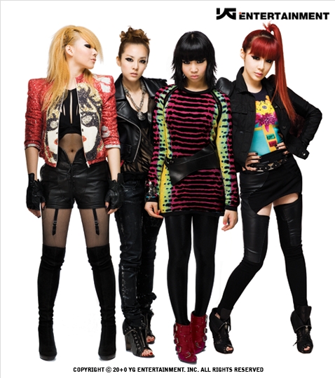 Korean girl group 2NE1 (from left to right): CL, Sandara, Minzy and Bom [YG Entertainment]
