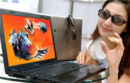 LG전자가 출시한 풀 HD급 3D 노트북 '엑스노트 A510' 