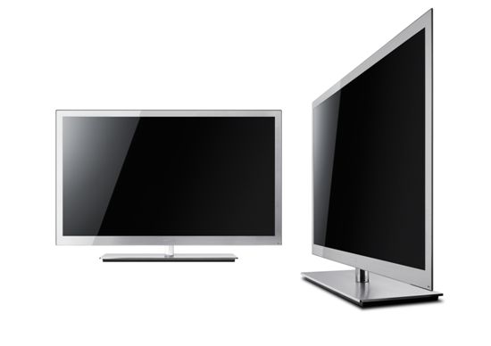 TV업계 최초로 품격있는 스테인리스 메탈 소재를 TV 베젤(테두리) 뿐만 아니라 후면부에도 적용한 명품 TV 'LED TV 9000 시리즈'

