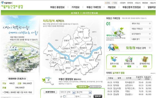 서울부동산정보광장 한달..중개업자들 심기 불편해진 이유는 