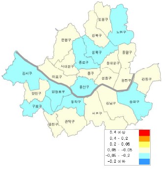 서울 집값 '다시 하락세' 전환