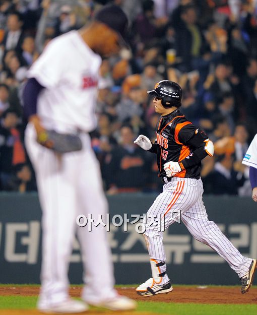 [포토]강민호 '두산 기다려라'