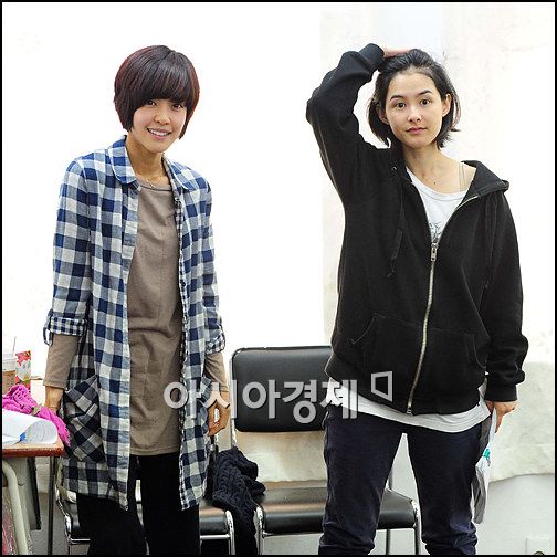 [포토]이윤지-강혜정 '어떻게 연기해야 할까?'