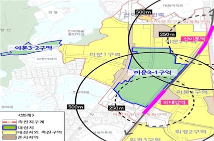 이문 3구역, 1612가구 확대 공급.. 총 4292가구 들어서