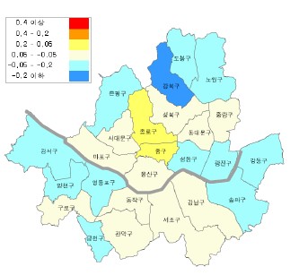 서울 아파트값 하락 지속.. 지방은 상승