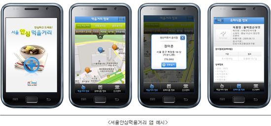 '서울안심먹을거리 인증업소' 휴대폰으로 확인하세요