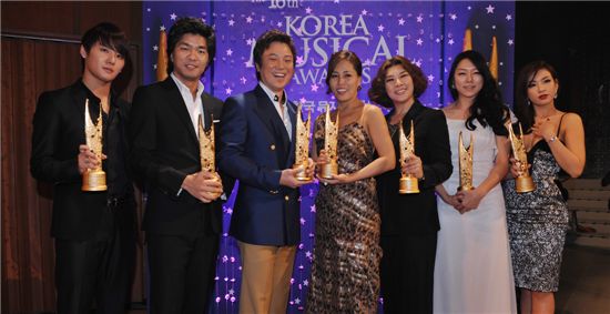 [뮤지컬대상]'영웅' 6관왕 수상..김준수 뮤지컬 스타로 '부각'(종합)