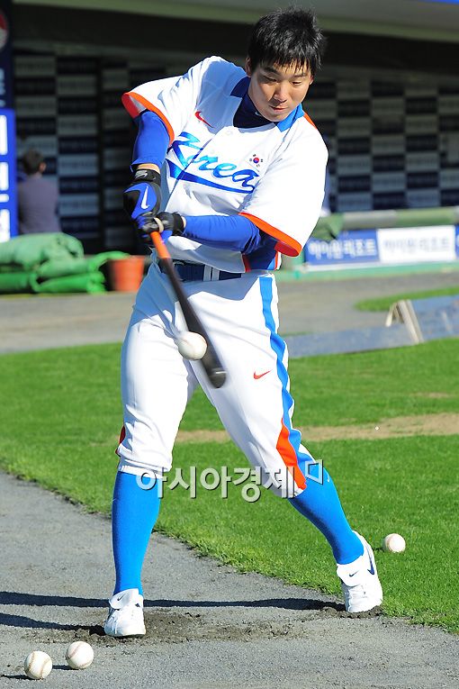 [포토]김현수 '아시안게임에서는 홈런을'