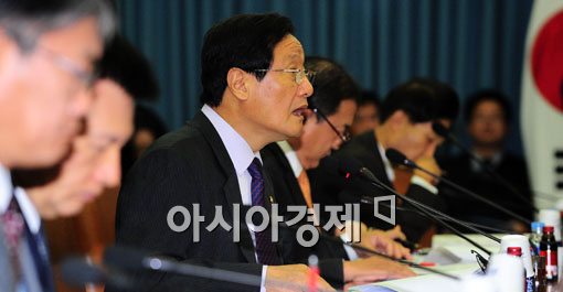 [포토] 윤증현 장관, 'FTA 경제 선진화에 중요'
