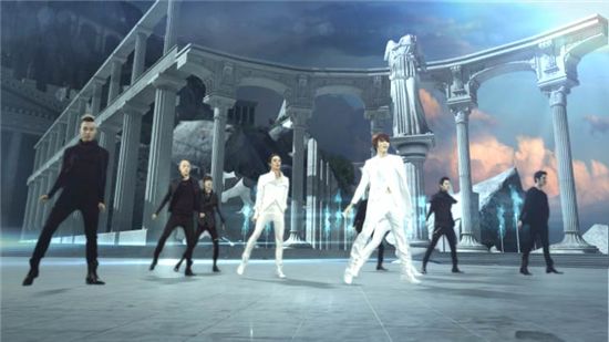 A scene from JYJ's music video for "Ayyy Girl" [Prain Inc.]