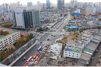 영등포에 위치한 문래고가도로 철거 후 모습 / 서울시