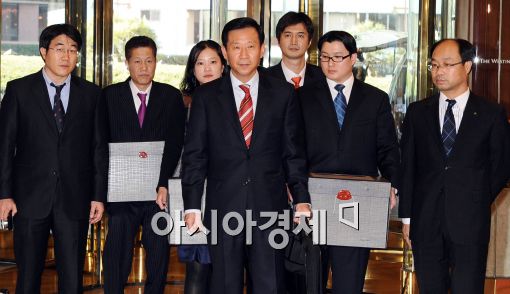 [포토]현대그룹 입찰제안서 제출! 