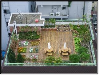 어린이집 옥상에 예쁜 정원이 생겼어요