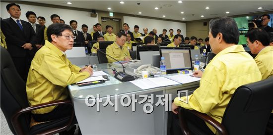 [연평포토]위기관리대책회의 주재하는 김총리