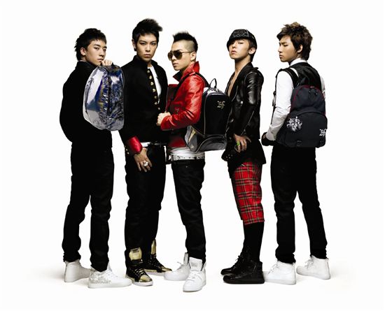 Korean boy band Big Bang [Official Big Bang website]