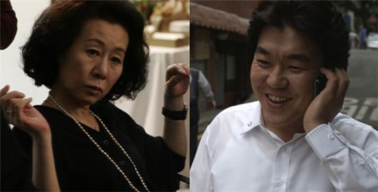 윤여정(왼쪽), 윤제문