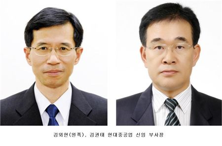 현대重, 김외현·김권태 전무, 부사장 승진