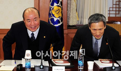 [포토] 국가정책조정회의에 참석한 김관진 장관