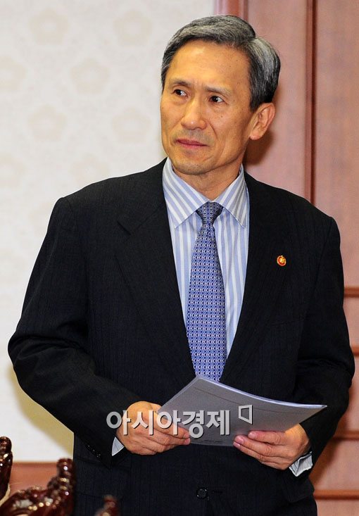 [포토] 회의 참석하는 김관진 국방장관
