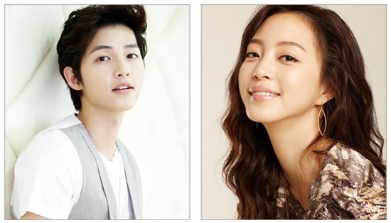 Actor Song Joong-ki (left) and actress Han Ye-seul [Filament Pictures] 