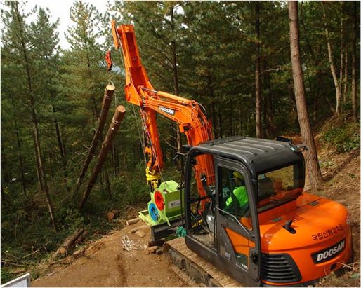 벌목재 수집작업, 기계화로 속력낸다