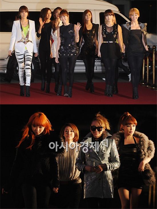 소녀시대·2NE1 '멜론뮤직어워드' 2년 연속 TOP10