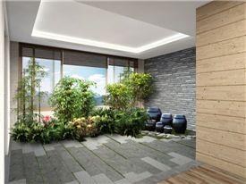 LH가 개발한 '안마당형' 한국식 아파트 평면 모습.