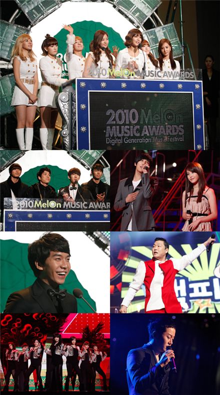 Winners of the "2010 MelOn MUSIC AWARDS" 