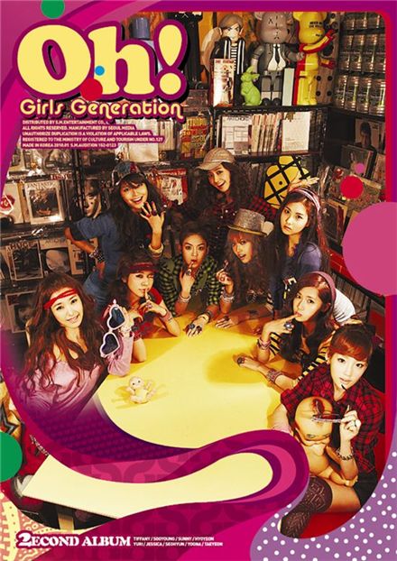 Album cover of Girls' Generation "Oh!" [SM Entertainment