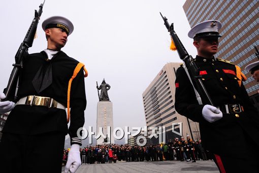 [포토] 멋진 시범 보이는 의장대