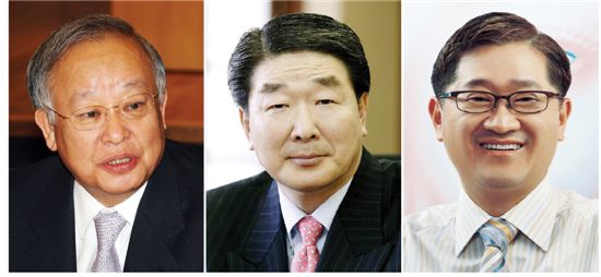 현직에서 활동 중인 손경식 CJ회장, 구본준 LG전자 부회장, 서경배 사장(왼쪽부터).