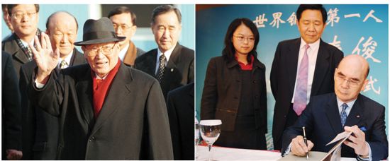 정주영 현대그룹 명예회장(왼쪽)과 박태준 포스코 명예회장은 한국경제 성장의 주역으로 평가 받는다.