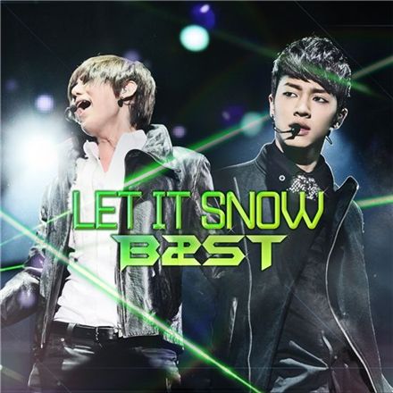 Picture of BEAST members Hyun-seung and Gi-kwang for "let it snow" [Cube Entertainment]