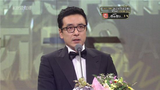 [KBS 연예대상]김승우, 쇼·오락 男 신인상 수상