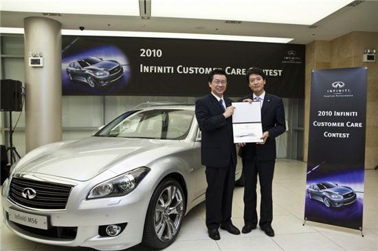 [포토]인피니티 고객 관리 컨테스트 1위는?