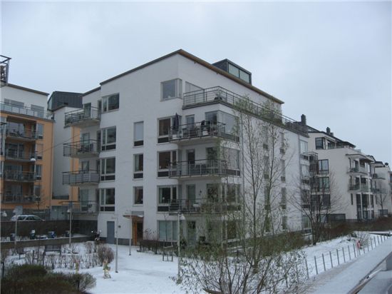 스웨덴의 한 임대주택 모습의 모습.