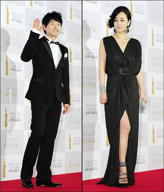 [MBC연기대상]김유석-하유미, 조연부문 황금연기상 수상