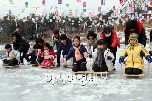 [포토]도심 속 전통 썰매장!