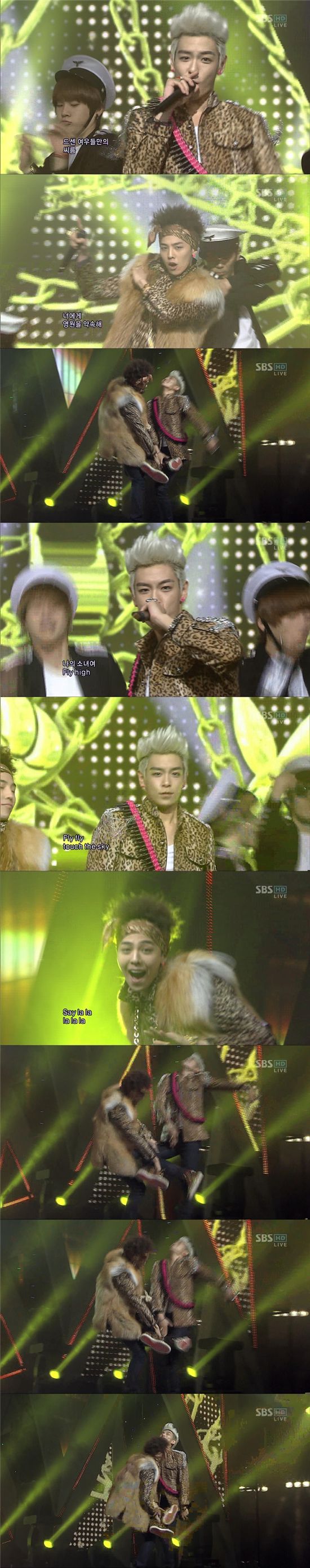 GD&TOP, '팔씨름'이어 생방中 '닭싸움' 퍼포먼스 '폭소'