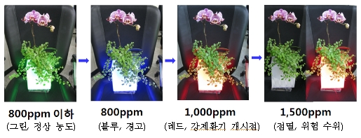 실내 환기시점 알려주는 '스마트 화분'