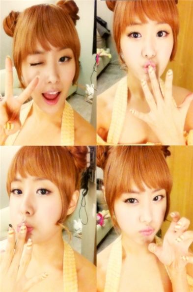 시크릿 지은, 깜찍한 표정 4종 세트 공개..'너무 귀여워'