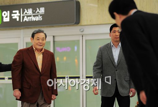 [포토] 입국하는 이건희 회장