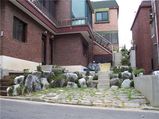 담장허물기 사업 후 모습