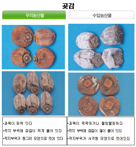 국산 농산물과 외국산 구별법 ②채소류