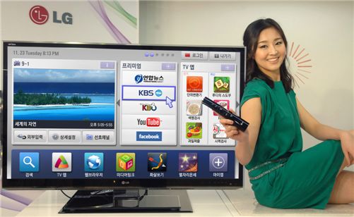 LG전자 "스마트TV 출시"..삼성과 한판 대결