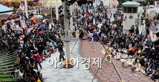 [포토]외줄타기의 인기