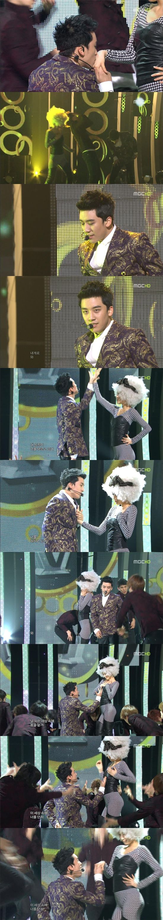 '음중' 빅뱅 승리, '女댄서와 손등키스 퍼포먼스' 파격+아찔 