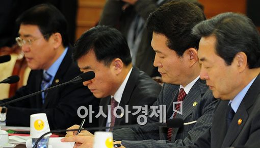 [포토] 서해5도 지원 회의에 참석한 송영길 시장